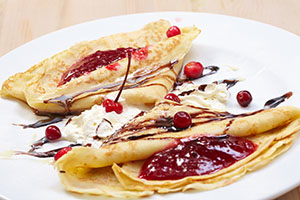 crepes de mermelada